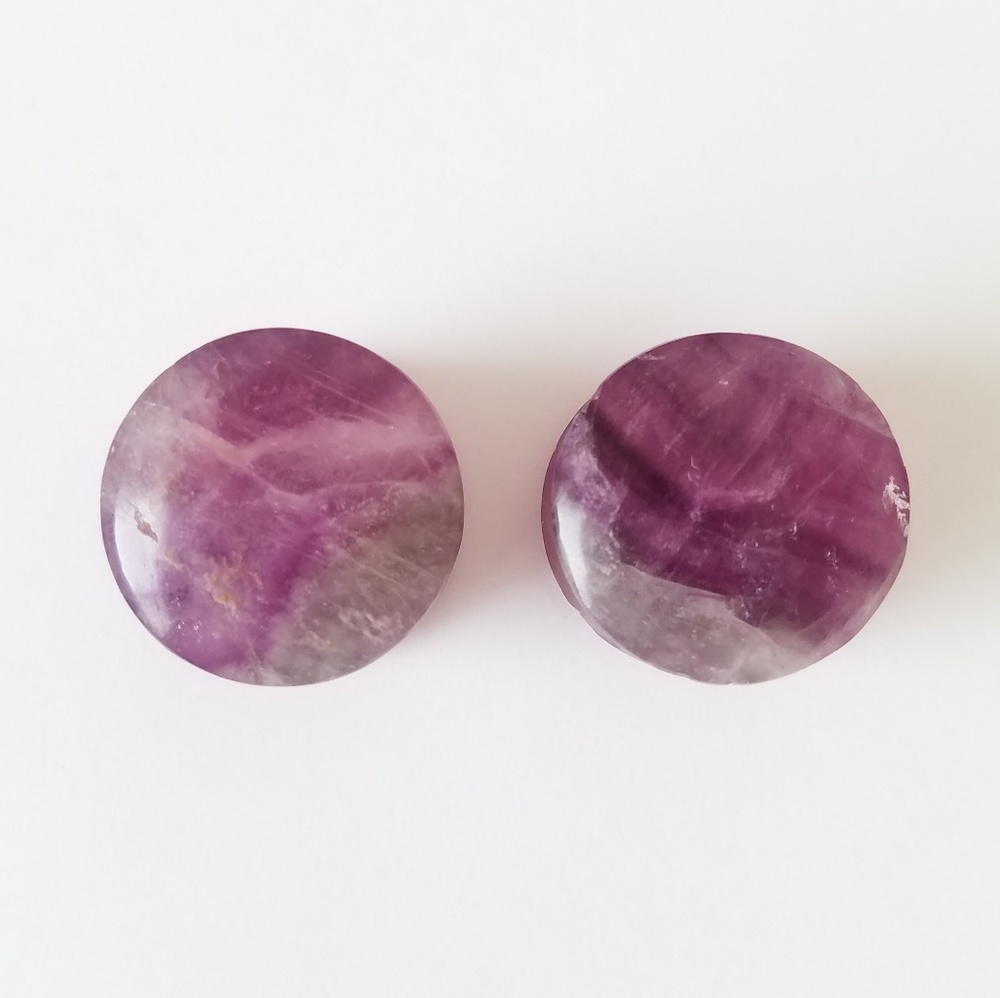 7/8" Flourite Plugs